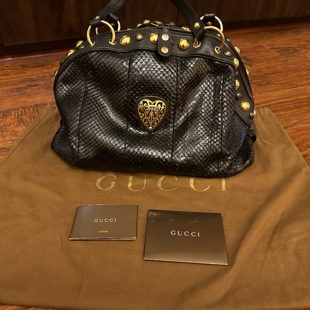 GUCCI Limited Edition Exotic Python Purse - Picture 3 of 12